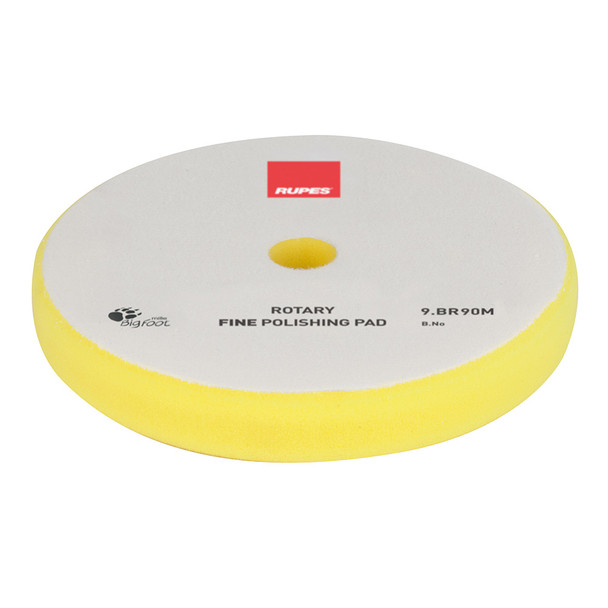 RUPES Rotary Fine Polishing Foam Pad 75\/90mm - Yellow [9.BR90M]