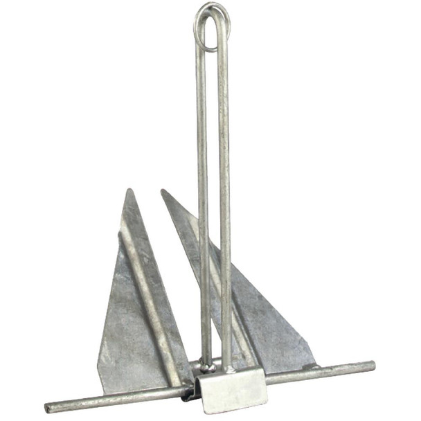 Galvanized Fluke/Danforth Boat Anchor- Utility 5 lb