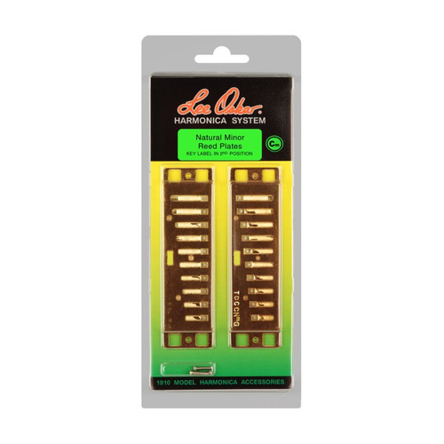 Lee Oskar 1910NRP-MN-C Natural Minor Replacement Reed Plates. Cm