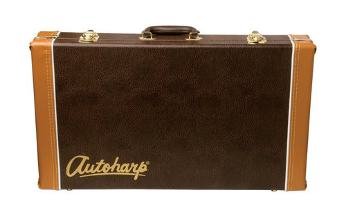 Oscar Schmidt AC449 Hardshell Auto Harp Case. Brown
