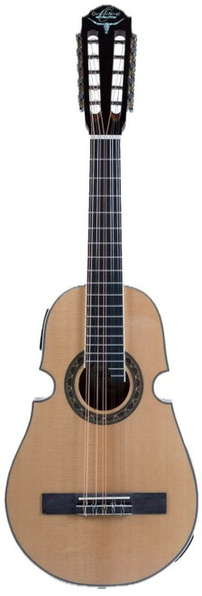 Oscar Schmidt OQ40SE Acoustic Electric Latin Quatro w/Bag. Natural