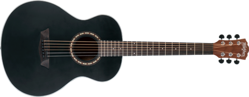 Washburn G-Mini 5 Apprentice Series 7/8 Size Acoustic Guitar. Black Matte