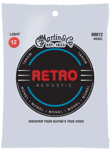 Martin MM12 Retro Light Acoustic Guitar Strings. 12-54