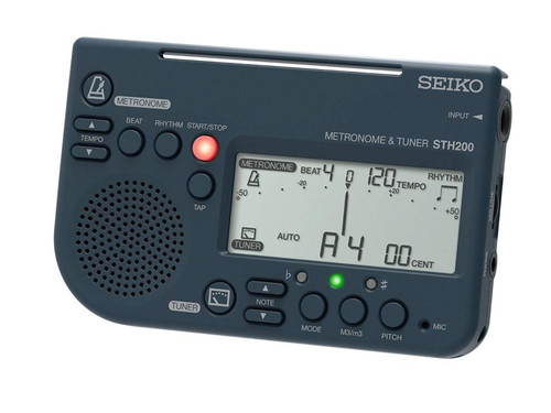 Seiko STH200B Metronome and Chromatic Tuner. Black