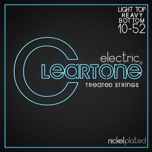 Cleartone Nickel-Plated Treated Electric Guitar Strings. Light Heavy (10-52)