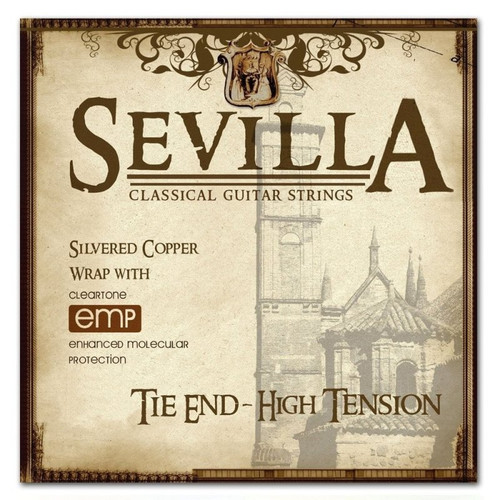 Cleartone Sevilla Series Treated Nylon Classical Guitar Strings. High Tension - Tie End