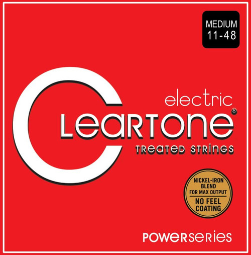 Cleartone Power Series Treated Electric Guitar Strings. Medium (11-48)