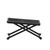 Stageline 7590 Guitar Foot Stool – Adjustable Height (4 Positions), Sturdy Metal Construction, Non-Slip Rubber Surface, Folds Flat for Easy Storage – Black