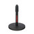 Stageline DS70BK Desktop Microphone Stand – Round Base, Adjustable Height 8.75″–13″, Heavy-Duty Metal Construction, Compact Design – Black