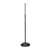 Stageline MS603B Microphone Stand – Round Base, Adjustable Height 33.5″–61″, Heavy-Duty Metal Construction, 9.8″ Base Diameter, 8 lbs – Black