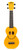 Mahalo USMILE-YW-U Smile Soprano Ukulele. Yellow