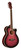 Oscar Schmidt OG10CEFTPB-A Cutaway Folk Acoustic Electric Guitar. Flame Trans Purple