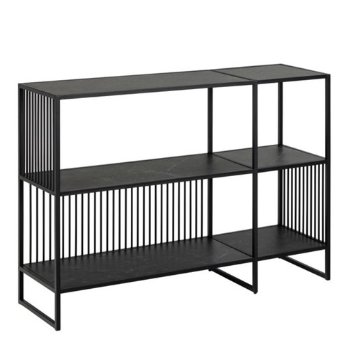 Strington Bookcase with 2 Shelves in Black Strington Bookcase with 2 Shelves in Black