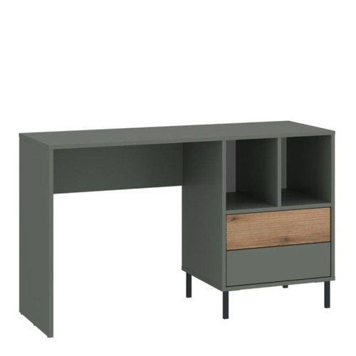 Darwin Desk 2 Drawer in Green/Oak Darwin Desk 2 Drawer in Green/Oak