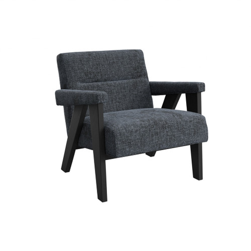 Abel Coal Grey and Black Chair