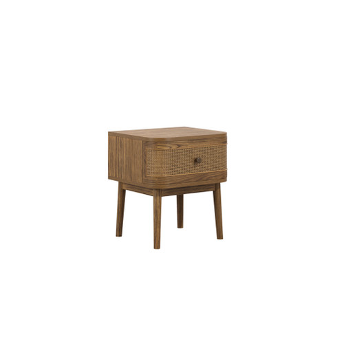 CALLIE SMOKED BEDSIDE CABINET