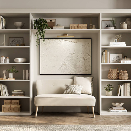 BEAU 2 SEATER SOFA SAND / BLONDE WOOD