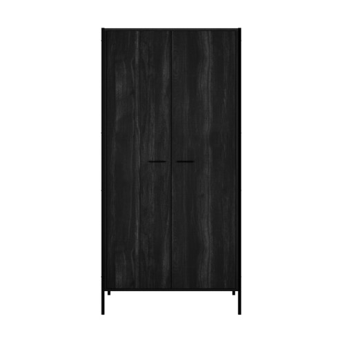 HOXTON BLACK 2 DOOR WARDROBE