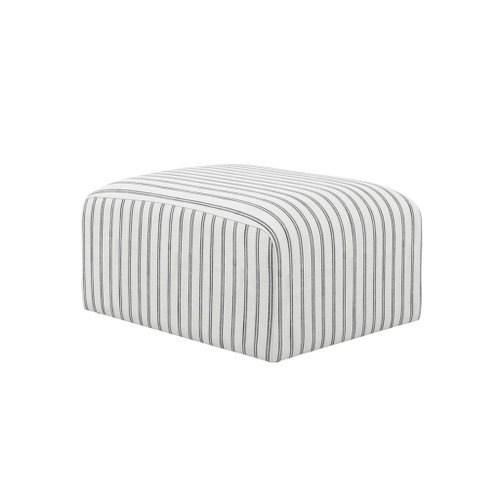 RYDER CHALK STRIPE POUFFE