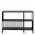 Strington Bookcase with 2 Shelves in Black