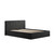 BERLIN BLACK OTTOMAN DOUBLE BED