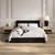 BERLIN BLACK OTTOMAN KING SIZE BED