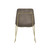 CARLO TAUPE / GOLD DINING CHAIR (2 PER PACK)
