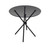 CASA SMOKED TOP / BLACK LEGS DINING TABLE