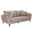 CARTER TAUPE 3 SEATER SOFA