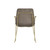 CARLO TAUPE / GOLD / ARMS DINING CHAIR (2 PER PACK)