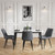 LUNA MARBLE EFFECT DINING SET