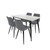 LUNA MARBLE EFFECT DINING SET