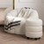 EMI IVORY / BLACK POUFFE