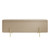 LOLA STORAGE OTTOMAN BEIGE VELVET / BRUSHED GOLD