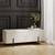 LOLA STORAGE OTTOMAN IVORY BOUCLE / MATTE BLACK