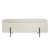 LOLA STORAGE OTTOMAN IVORY BOUCLE / MATTE BLACK