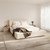 SOHO WHITE CLAY KING SIZE BED