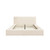 SOHO WHITE CLAY KING SIZE BED