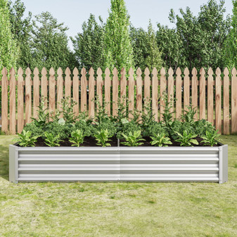 Raised Garden Bed Outdoor, 6×3×1ft , Metal Raised Rectangle Planter Beds for Plants, Vegetables, and Flowers - Silver Raised Garden Bed Outdoor, 6×3×1ft , Metal Raised Rectangle Planter Beds for Plants, Vegetables, and Flowers - Silver