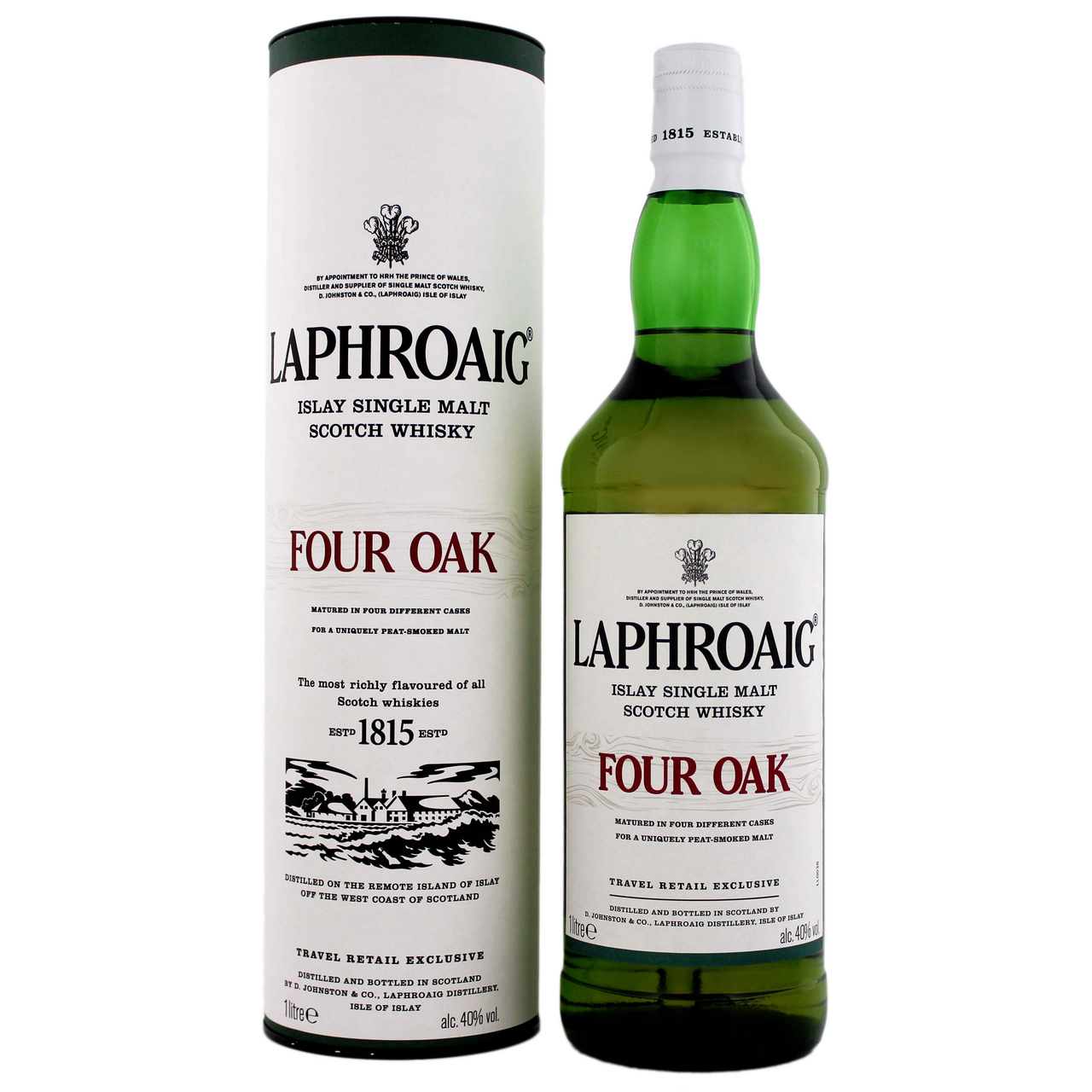 Laphroaig Four Oak Islay Single Malt Scotch Whisky [1000ml]