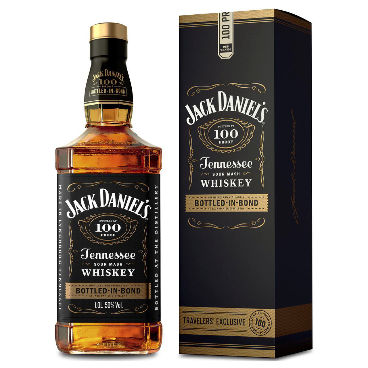 Jack Daniel's 100 Proof Bottled-in-Bond Tennessee Whiskey [1000ml]
