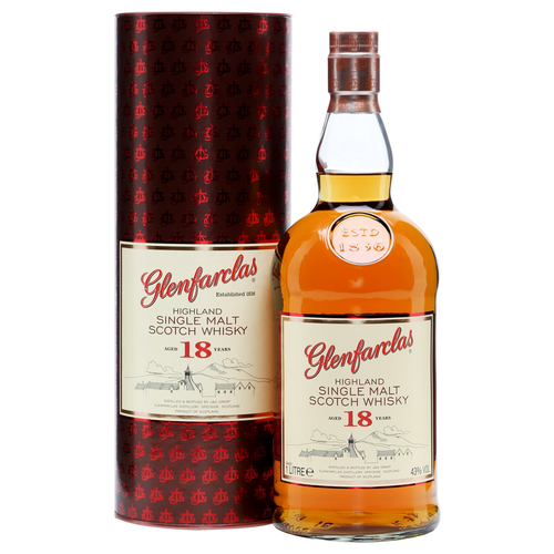 Glenfarclas Highland Single Malt Scotch Whisky 18 Year Old [1000ml]