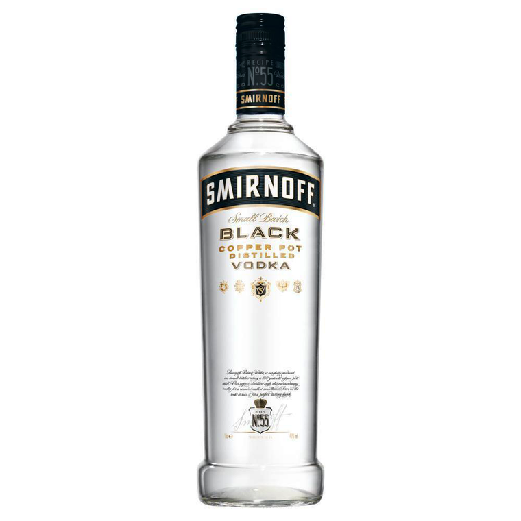 Smirnoff Black Small Batch Copper Pot Distilled Vodka [1000ml]