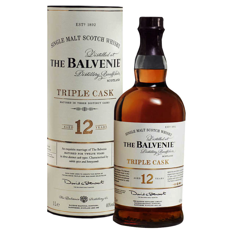Balvenie Triple Cask Single Malt Scotch Whisky 12 Year Old [1000ml]