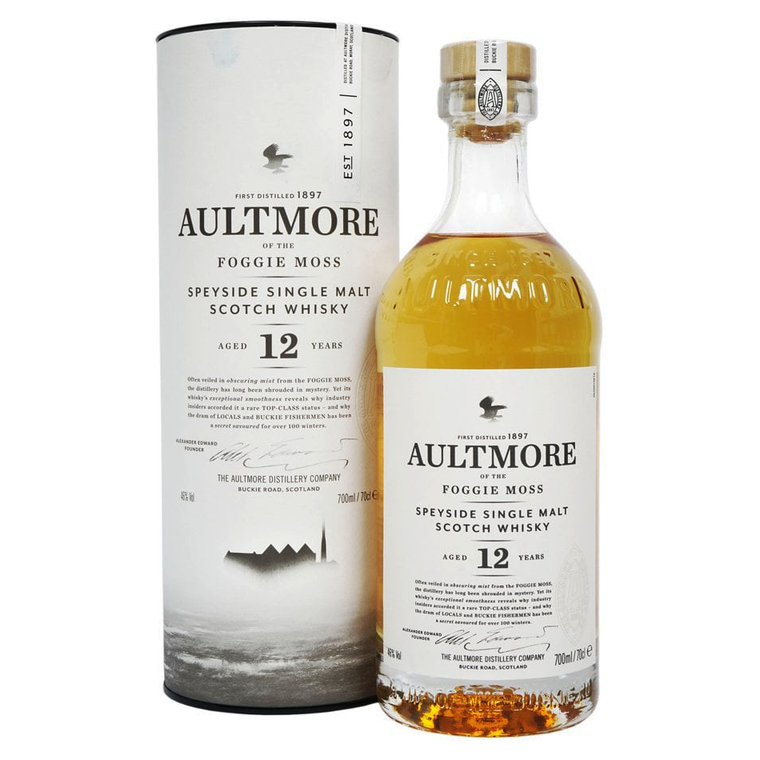 Aultmore Speyside Single Malt Scotch Whisky 12 Year Old [1000ml]