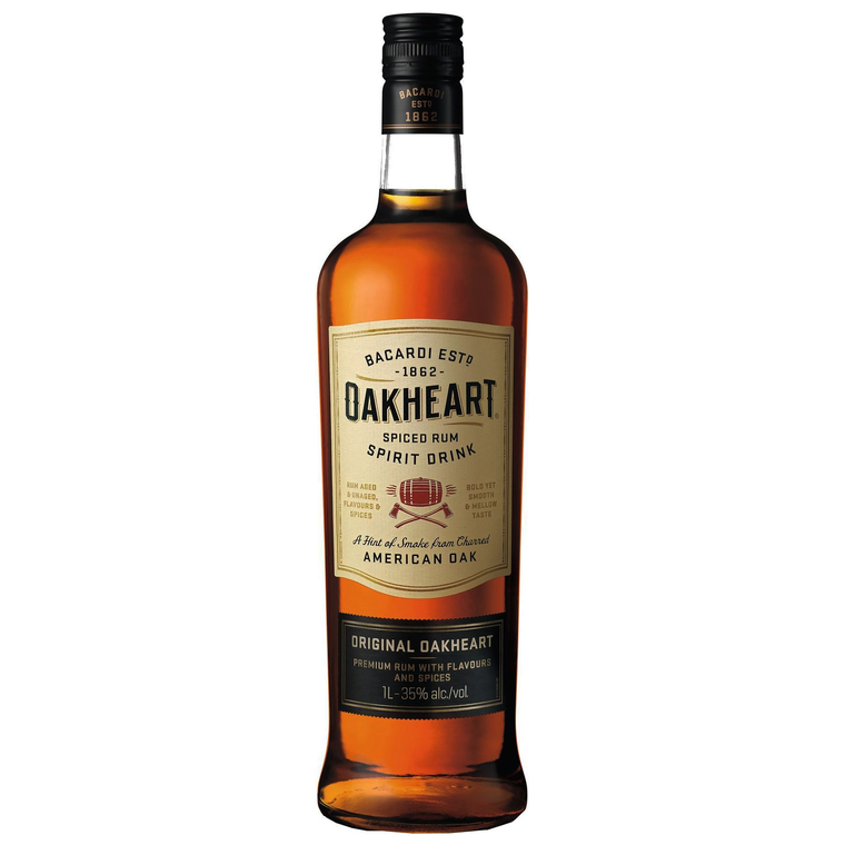 Bacardi Oakheart Spiced Rum [1000ml]