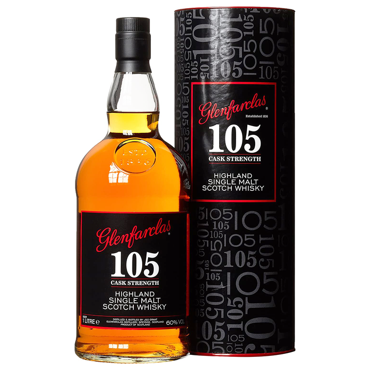 Glenfarclas 105 Cask Strength Highland Single Malt Scotch Whisky [1000ml]