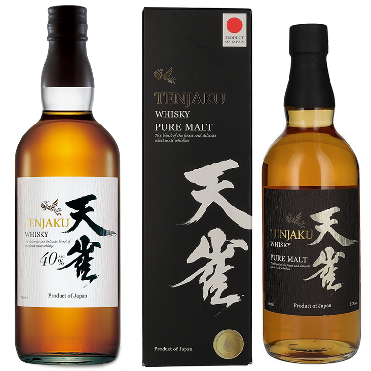 [Bundle] 1 Bottle Tenjaku Japanese Blended Whisky [700ml] + 1 Bottle Tenjaku Pure Malt Japanese Whisky [700ml]