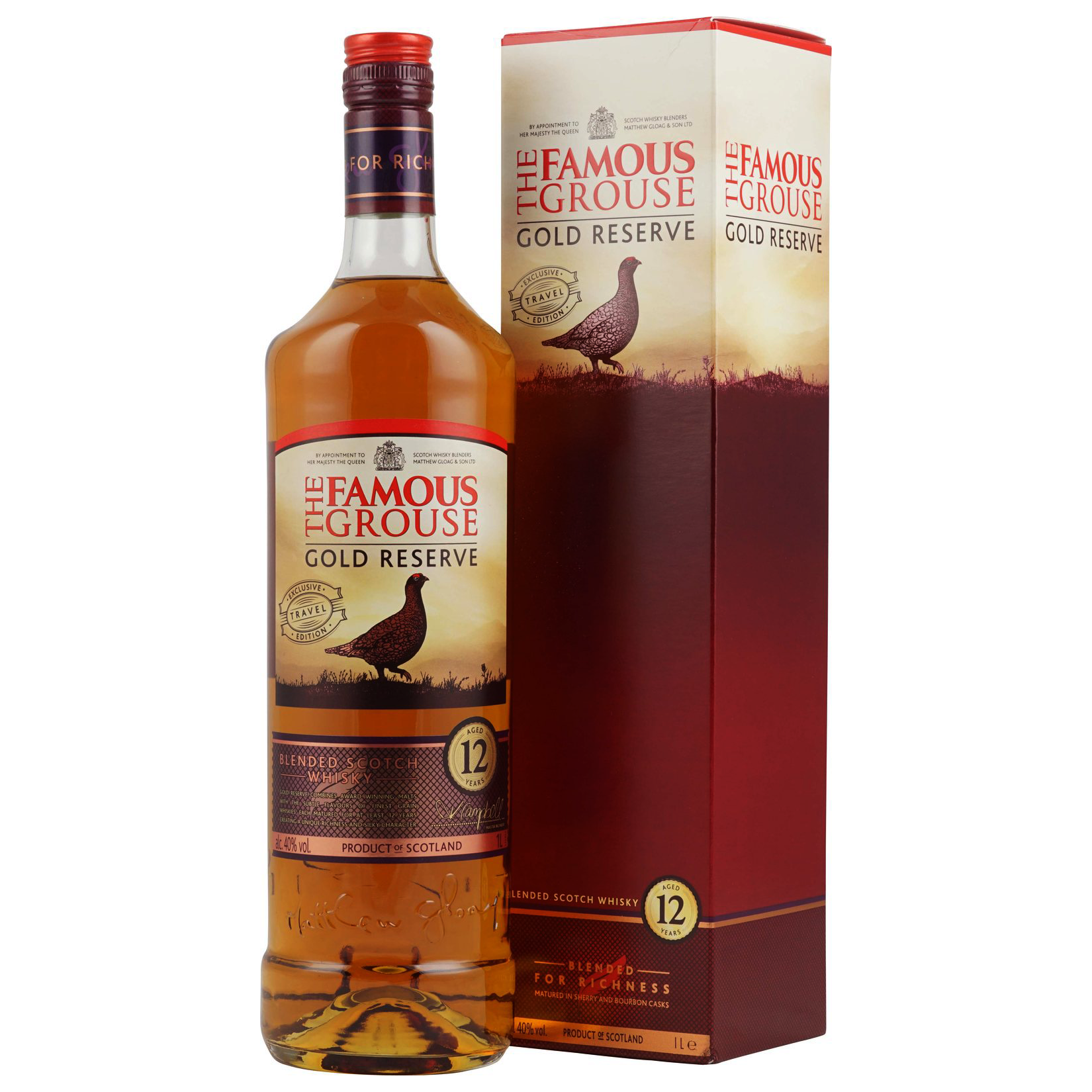 Famous Grouse Gold Reserve 12年 700ml Whisky The Famous Grouse Gold Reserve 12 years old, 750 ml The