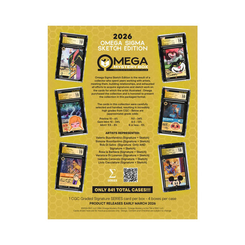 2026 Omega Mystery Box Sigma Sketch Edition Box (Lorcana Autographs & Sketches)
